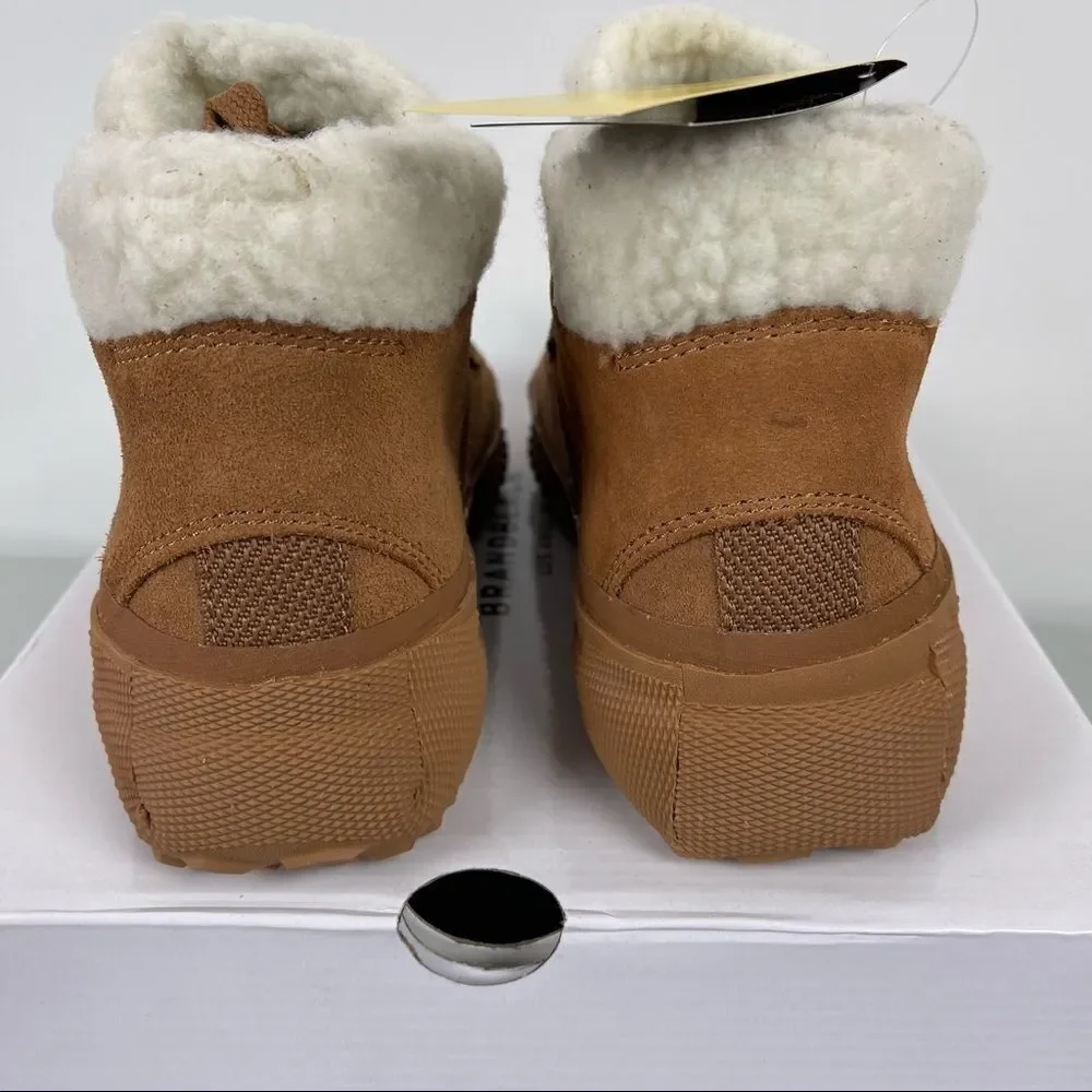 Brandblack Capo High Top Sneakers Suede Shearling Vibram Sole Women's 6.5 NWT